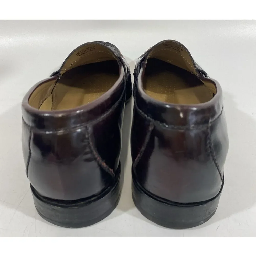 Vintage Cole Haan Pennyloafers Chestnut Brown‎ Leather 90s Preppy 10.5